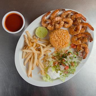 Product: Shrimp Platter-Camarones - Tucan Tacos in Grand Island, NE Mexican Restaurants