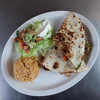 Product: Fajita Quesadilla Plate - Tucan Tacos in Grand Island, NE Mexican Restaurants