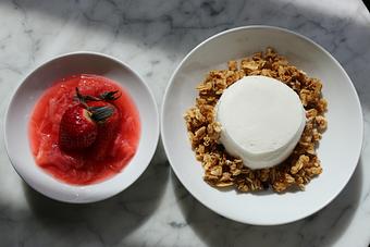 Product: Homemade Granola - Upholstery: Food and Wine in West Vilage - New York, NY Bars & Grills