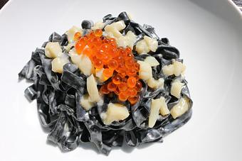 Product: Squid Ink Pasta - Upholstery: Food and Wine in West Vilage - New York, NY Bars & Grills