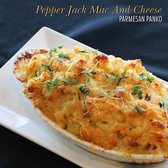 Product: Sides and Vegetables - Pepper Jack Mac and Cheese, Parmesan Panko - Upstairs at Pier 38 in Honolulu, HI Seafood Restaurants