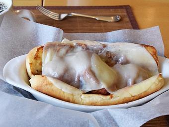 Product: Meatball - homemade meatballs smothered in our house marinara, melted provolone on a hoagie bun - West Allis Cheese & Sausage Shoppe in Milwaukee, WI Meat Products