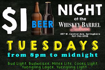 Product - Whiskey Barrel Saloon in Springboro, OH Bars & Grills