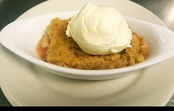 Product: Delicious Seasonal Cobbler with Ice Cream - White Horse Tavern in Harpers Ferry, WV Restaurants/Food & Dining