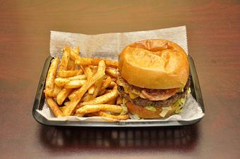 Product: BACON CHEDDAR BURGER - Wings Of Glory in Baton Rouge, LA Barbecue Restaurants