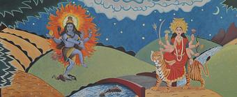 Product: Shiva-Shakti Mural - Yoga East in St. Matthews - Louisville, KY Yoga Instruction
