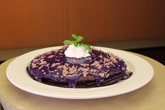 Product: Short Stack of Ube Pancakes - M.a.c. 24/7 in Waikiki - Honolulu, HI American Restaurants
