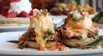 Product: Hawaiian Style Eggs Benedict - M.a.c. 24/7 in Waikiki - Honolulu, HI American Restaurants