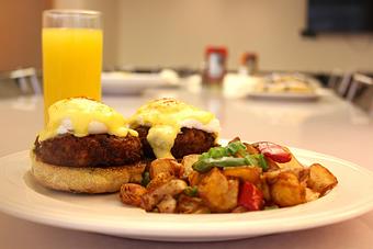 Product: Crab Cake Benedict - M.a.c. 24/7 in Waikiki - Honolulu, HI American Restaurants