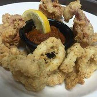 Product: Calamari with Spicy Marinara - 440 Main in Bowling Green, KY Bars & Grills