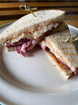 Product: Rueben with house made pastrami - 531 Liberty Cafe in Houma, LA Sandwich Shop Restaurants