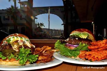 Product: A couple of our burgers. - 710 Beach Club in Pacific Beach - San Diego, CA Bars & Grills