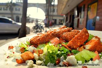 Product: Buffalo Chicken Salad w/ bleu cheese crumbles - 710 Beach Club in Pacific Beach - San Diego, CA Bars & Grills