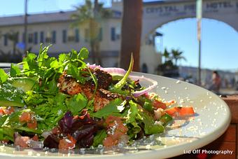 Product: Blackened Mahi salad - 710 Beach Club in Pacific Beach - San Diego, CA Bars & Grills