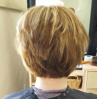 Product: Marilyn--Finished results- shiney, soft, frizz free hair. - A Cut Above Salon in Avon, OH Beauty Salons
