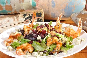 Product: AJ's Signature Salad with Grilled Gulf Shrimp - AJs Seafood & Oyster Bar in West Destin - Destin, FL Seafood Restaurants