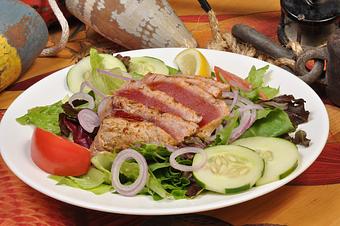 Product: Seared Tuna Salad - AJs Seafood & Oyster Bar in West Destin - Destin, FL Seafood Restaurants