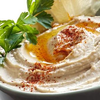 Product: Homemade Humus - Aladdin Mediterranean Grill in Home Depot Shopping Center - Palm Beach Gdns, FL Greek Restaurants