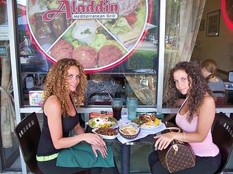 Product: Enjoy a healthy meal after the gym - Aladdin Mediterranean Grill in Home Depot Shopping Center - Palm Beach Gdns, FL Greek Restaurants