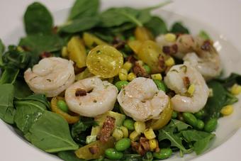 Product: Shrimp Salad - Arizona Inn - Dining Room in Blenman Elm - Tucson, AZ American Restaurants