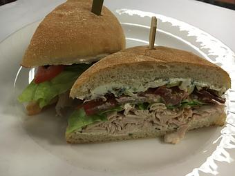 Product: Turkey Sandwich - Arizona Inn - Dining Room in Blenman Elm - Tucson, AZ American Restaurants