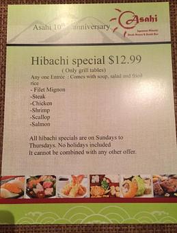 Product - Asahi Steak House & Sushi in Manasquan, NJ Japanese Restaurants