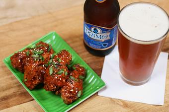 Product: Fried Korean Chicken Wings - Crispy Battered and tossed with Sweet & Spicy Korean Sauce - Ate OH Ate in Portland, OR Hamburger Restaurants