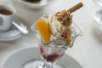 Product: Peach Melba - Atmosphere Bistro in East Morningside - Atlanta, GA French Restaurants