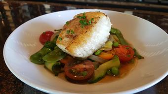 Product: Summer Halibut - Back Bistro in Palladio - Folsom, CA American Restaurants