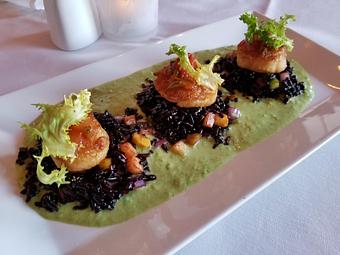 Product: Forbidden Rice Scallops - Banana Leaf Modern Thai in Mason, OH - Mason, OH Thai Restaurants