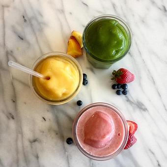 Product: Fresh fruit smoothies with the option of adding protein, yogurt or greens and veg - Barista's Daily Grind in Kearney, NE Coffee, Espresso & Tea House Restaurants