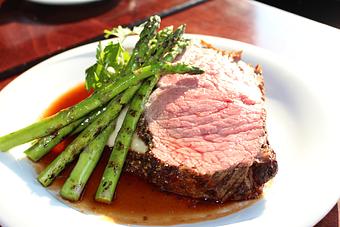 Product: Prime Rib Dinner Friday and Saturday Nights starting at 5 pm - Barlow's Restaurant in Fort Point/South Boston - Boston, MA American Restaurants
