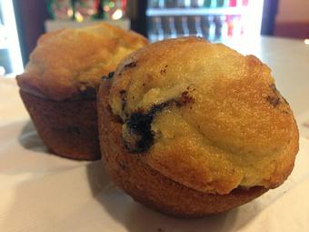 Product: Blueberry Muffins.....Baked Fresh Daily - Bella Cafe in Grosse Pointe Farms, MI American Restaurants