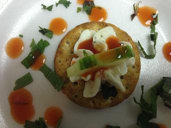 Product: Smoked Salmon Mousse and Cucumber Appetizer - Bella Cafe in Grosse Pointe Farms, MI American Restaurants