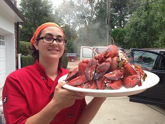 Product: Chef Jenna at a Lobster Boil Catering - Bella Cafe in Grosse Pointe Farms, MI American Restaurants