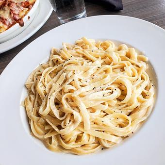Product: Fettuccine Alfredo - Bella Milano in Edwardsville, IL Italian Restaurants