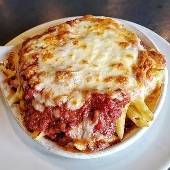 Product: Baked Mostaccioli - Bella Milano in Springfield, IL Pizza Restaurant