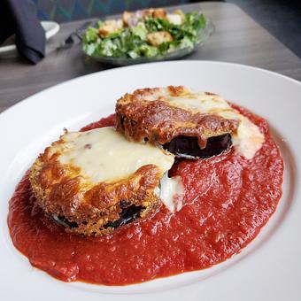 Product: Eggplant Parmigiano - Bella Milano in Springfield, IL Pizza Restaurant