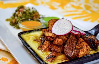 Product: Besito Iron Skillet Tacos Mixtos - Besito Mexican Restaurant- Roslyn NY in Roslyn, NY Mexican Restaurants