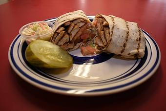 Product: Grilled Chicken Wrap - Bethel Hot Dog Palace in Bethel, CT Mexican Restaurants
