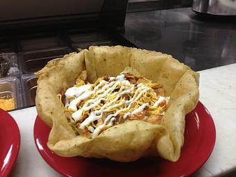 Product: Fajita Chicken Salad - Big Splash Burgers in Elk City, OK American Restaurants