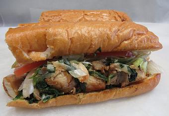 Product: Grilled Chicken, Mushroom, Spinach & Swiss Cheese Hoagie - Biggies in Buena Vista, CO Restaurants/Food & Dining