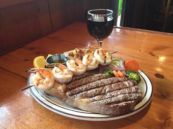 Product: Add some fresh grilled prawns! - Billy Smoothboars in Bandon, OR Steak House Restaurants