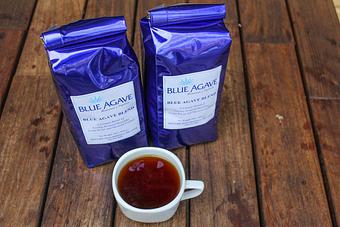 Product: Blue Agave Blend Coffee - our coffee is a custom blend of Costa Rican beans, Mexican Pluma & Dutch chocolate Bourbon Santos. Available by the cup or pound! - Blue Agave Restaurante y Tequileria in Baltimore, MD Bars & Grills