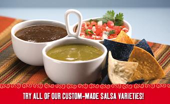 Product: Salsa Varieties - Blue Burrito Grille in Scottsdale Fashion Square Mall - Foodcourt - Scottsdale, AZ Mexican Restaurants