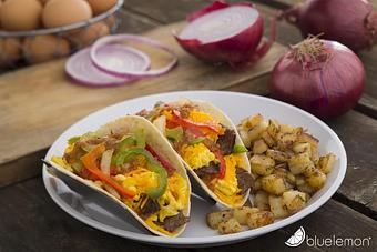 Product: Breakfast Steak Tacos - Blue Lemon in Highland, UT American Restaurants