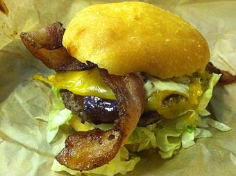 Product: bacon cheese - Blue Moon Burgers in South Lake Union - Seattle, WA Hamburger Restaurants