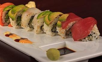 Product: Rainbow Roll - Blue Morel Restaurant and Wine Bar in Morristown, NJ American Restaurants