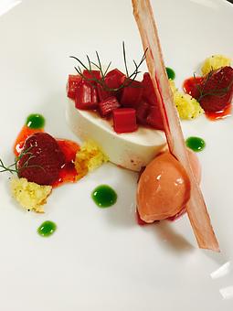Product: Sheep's Milk Panna Cotta - Blue Morel Restaurant and Wine Bar in Morristown, NJ American Restaurants
