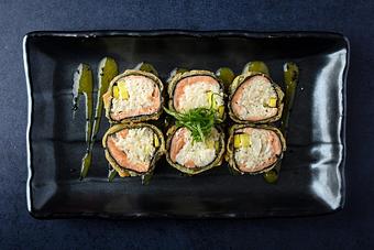 Product: Hawaiian Roll - Blue Sushi Sake Grill in Fort Worth, TX Sushi Restaurants